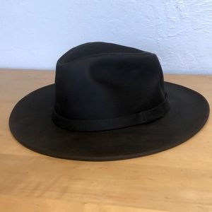 Goorin Bros. Grenadier Leather Fedora Size M 57cm